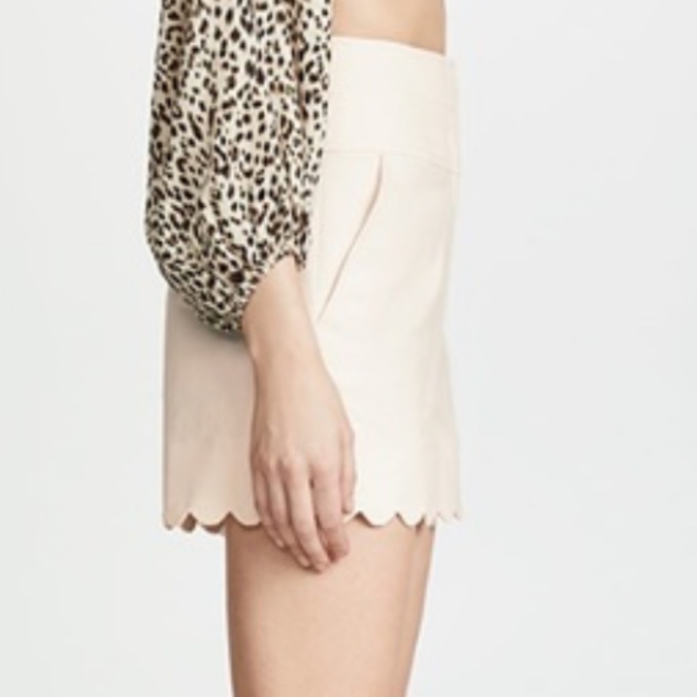 Rebecca Taylor Black High Waist Scalloped Shorts.. #390 - Picture 13 of 13